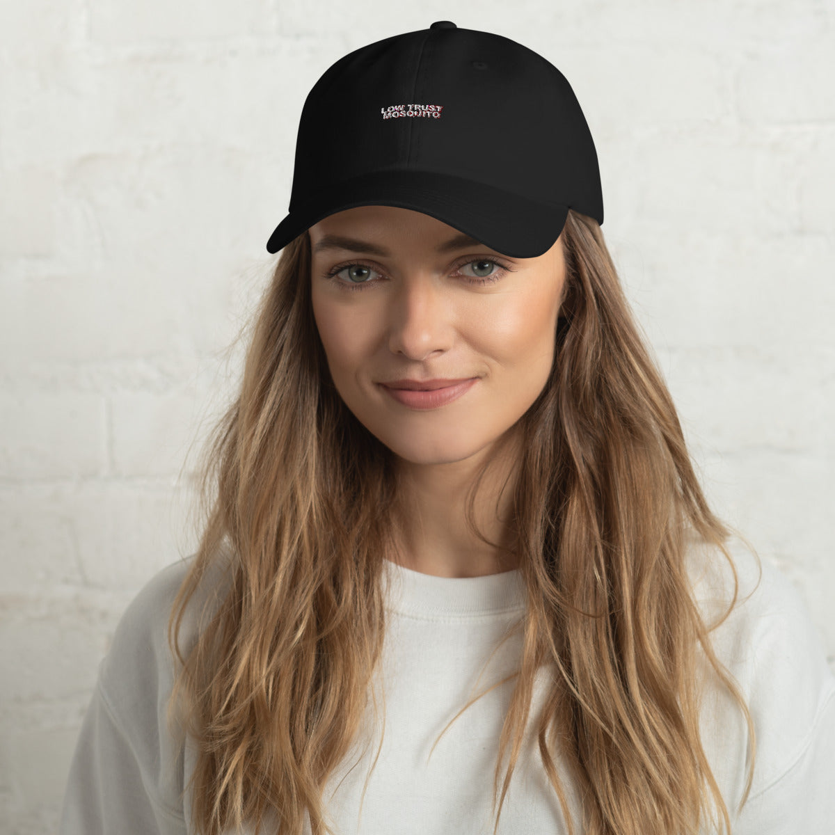 Low Trust Mosquito Printful model lifestyle mockup