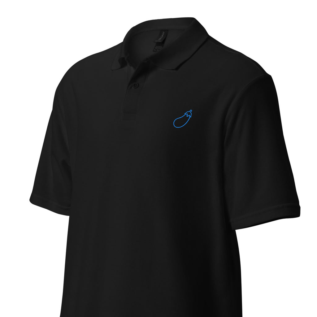 eggplant polo Printful product-only proof