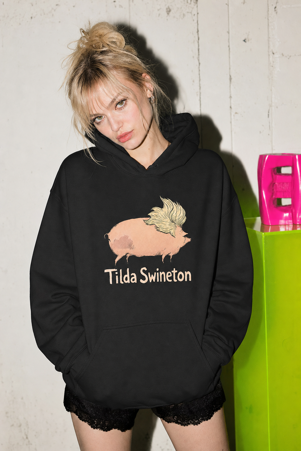 Tilda Swineton AI-generated lifestyle reference